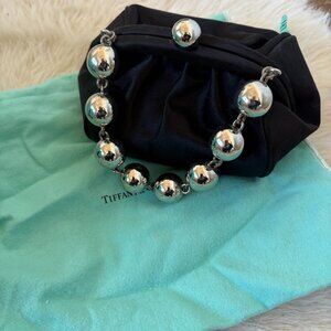 Tiffany & Co. Satin Bracelet Ball Handbag - Women | Color: Black | Small